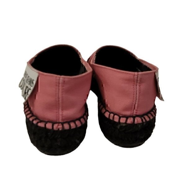 Versace Jeans Couture Espadrilles Flats Pink 35 Black 5 - Picture 4 of 10